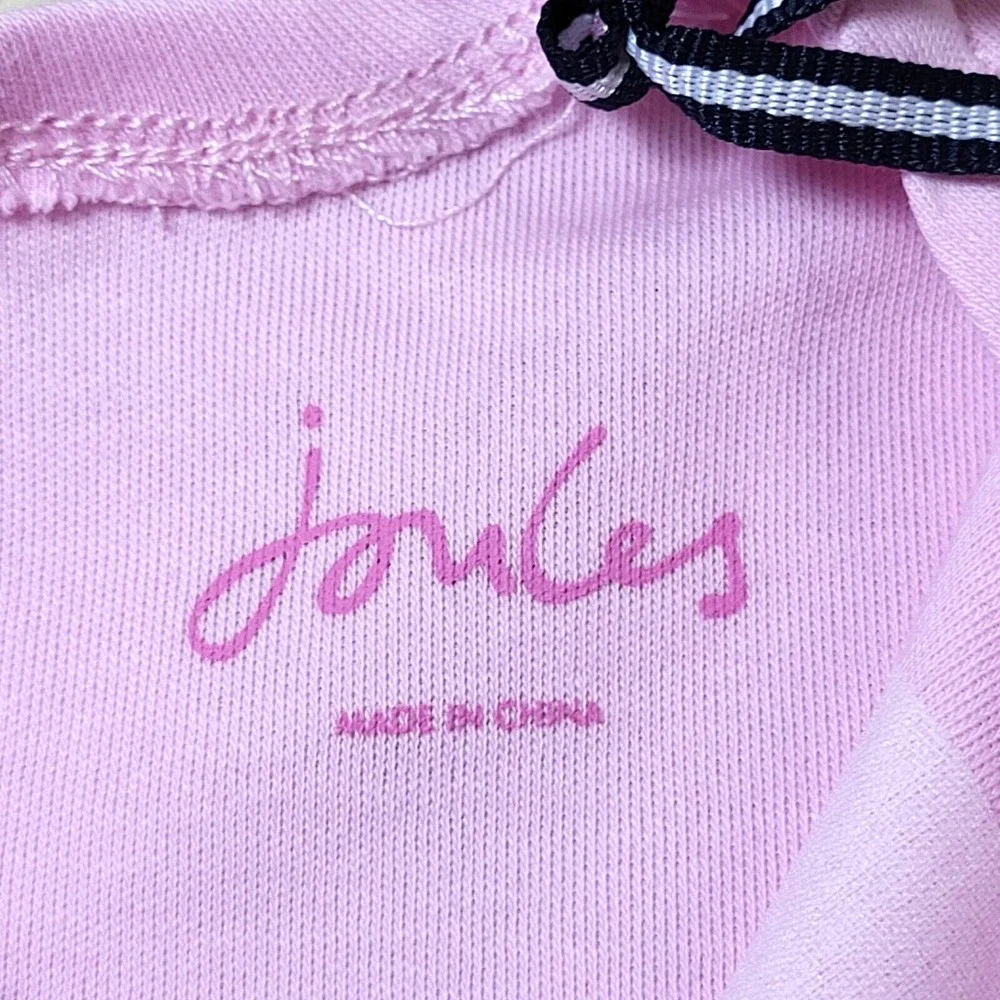 Joules Paula Beach Bunny 2 Piece Pink Short Sleeve Top Stripe Pant 3 Mnth 10-14#